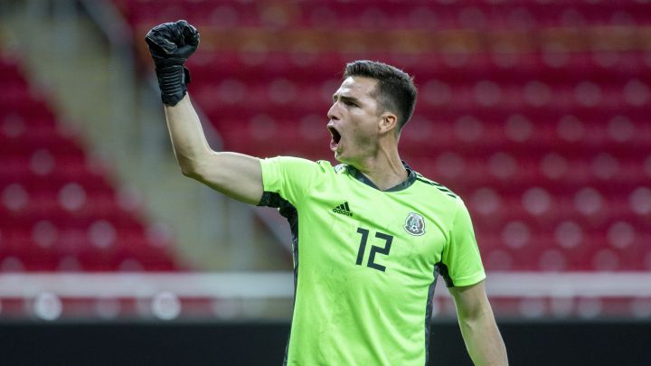 Sebastián Jurado festeja un gol del Tri Olímpico