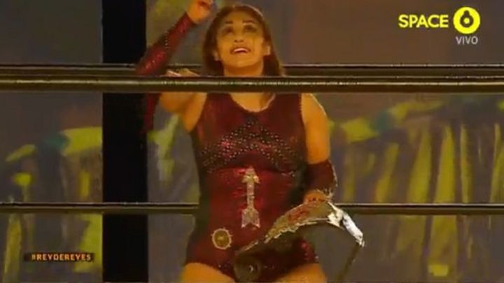 Faby Apache con el reina de reinas