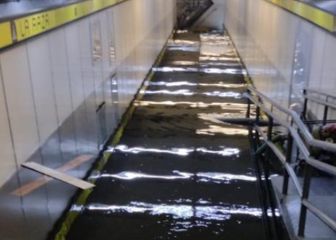 Se inunda metro La Raza por fuertes lluvias