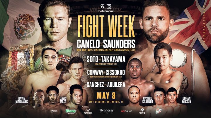 Canelo - Saunders: TV, horario, cómo ver el boxeo y cartelera