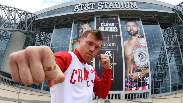 Crónica del Canelo Álvarez vs Billy Joe Saunders: WBC, WBA y WBO del supermedio.