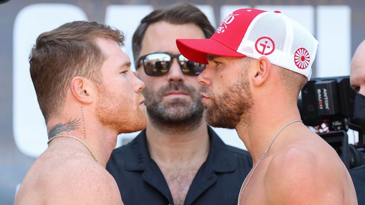 Crónica del pesaje entre Canelo Álvarez y BIlly Joe Saunders.