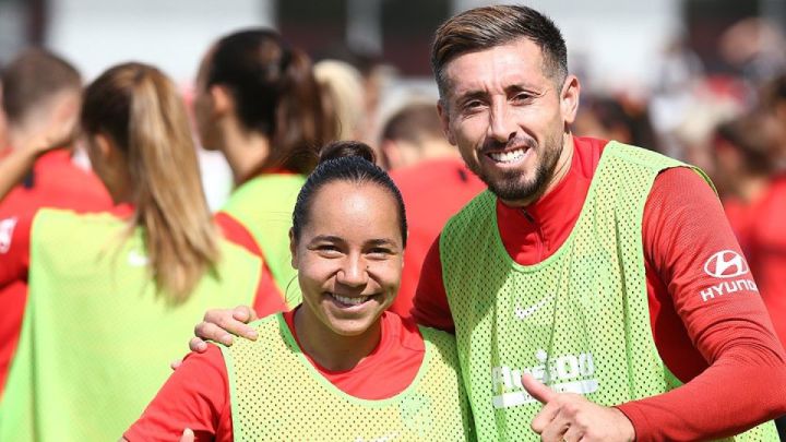 Charlyn Corral y Héctor Herrera comparten sueño de jugar para el Atlético de Madrid