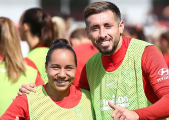 Charlyn Corral y Héctor Herrera comparten sueño de jugar para el Atlético de Madrid