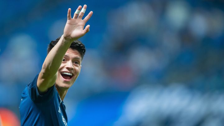 Jonathan González antes de un partido de Monterrey
