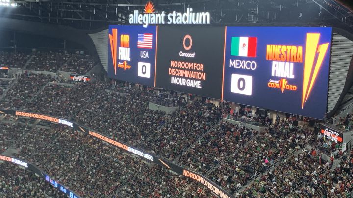El grito homofóbico desapareció en la final de la Copa Oro