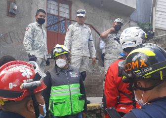 Instalan albergues temporales tras el desgajamiento del cerro del Chiquihuite