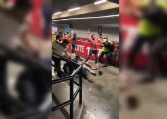 ¡No para la violencia! Circula vídeo de bronca dentro del Palacio Sultán