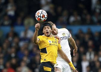 Raúl Jiménez tuvo una discreta actuación ante el Leeds United