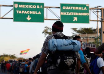 Caravana migrante continúa su camino rumbo a la CDMX