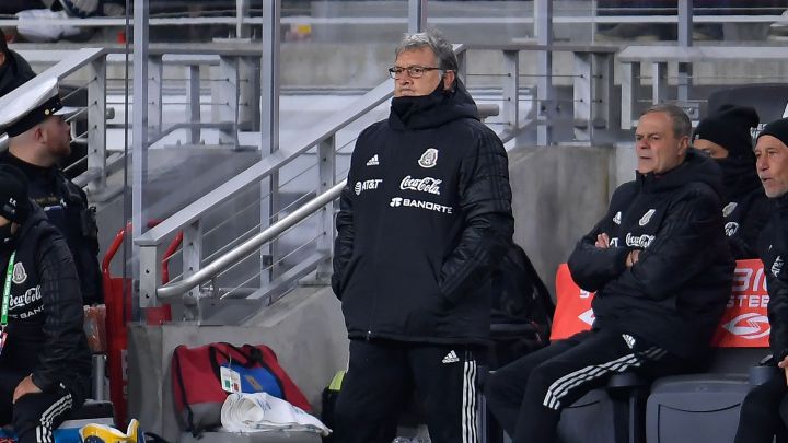 Gerardo Martino durante el partido contra Canadá
