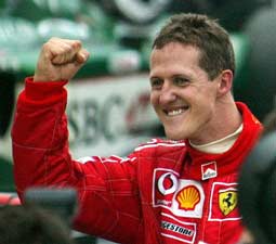 Michael Schumacher supera a Fangio con su sexto título mundial