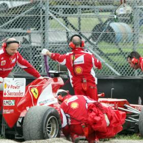 Alonso se queda a una décima de Vettel Alonso se queda a una décima de Vettel