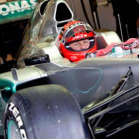 Schumacher se equivocó de posición en la parrilla Schumacher se equivocó de posición en la parrilla