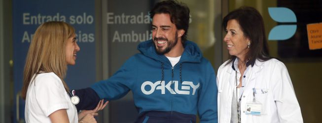 Alonso tiene el alta médica Alonso tiene el alta médica