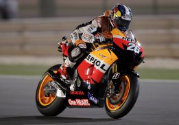 Dani Pedrosa en la rueda de prensa de Qatar 2016.