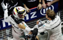 Hamilton y Rosberg en Bahrein