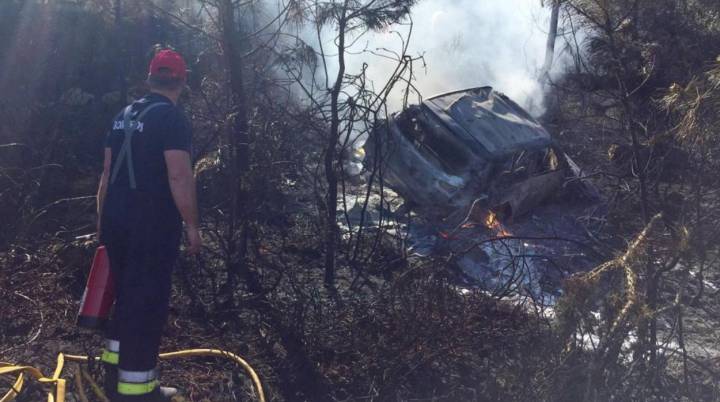 El Hyundai de Paddon acabó calcinado tras un accidente