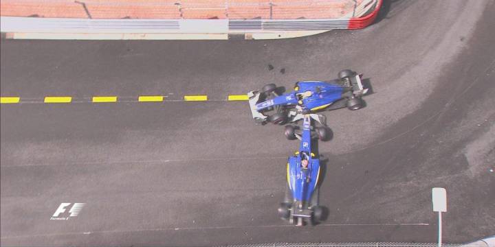 Bronca de Sauber a sus pilotos por una colisión "inaceptable".