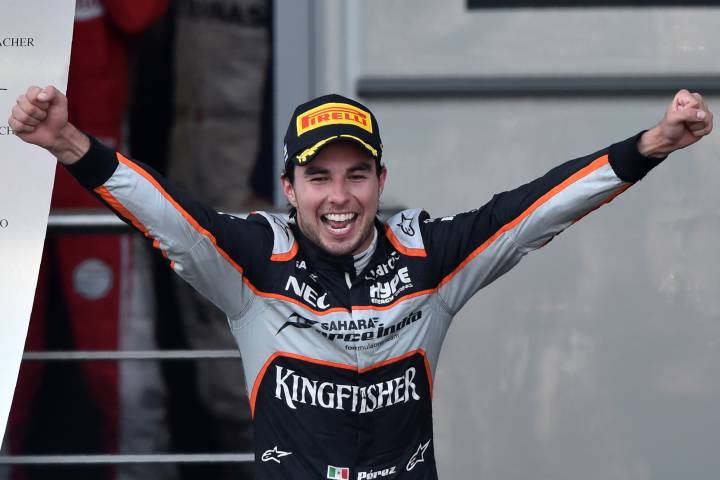Sergio Pérez igualó a Pedro Rodríguez con siete podios