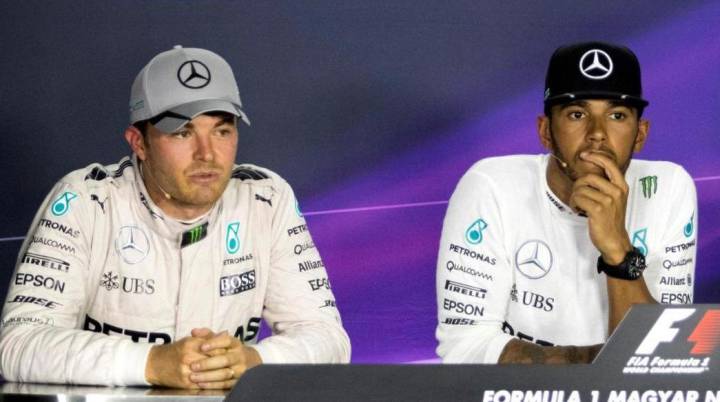 Hamilton y Rosberg se enfrentan tras la carrera en Hungría