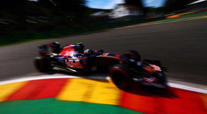 El Toro Rosso de Carlos Sainz, el más lento en Bélgica