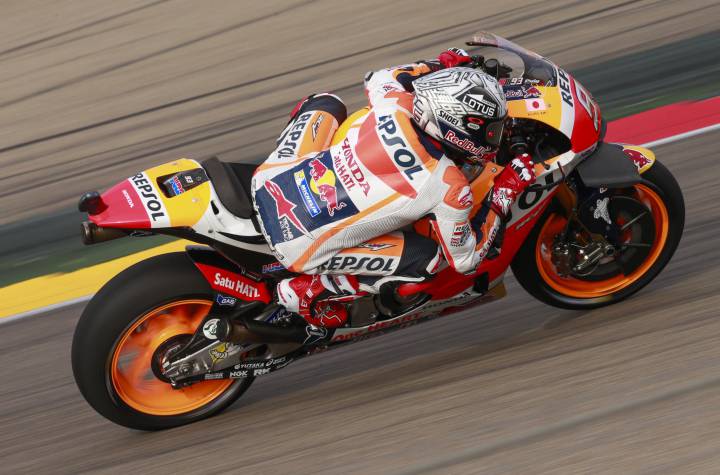Márquez arranca al frente de la tabla de tiempos en MotorLand