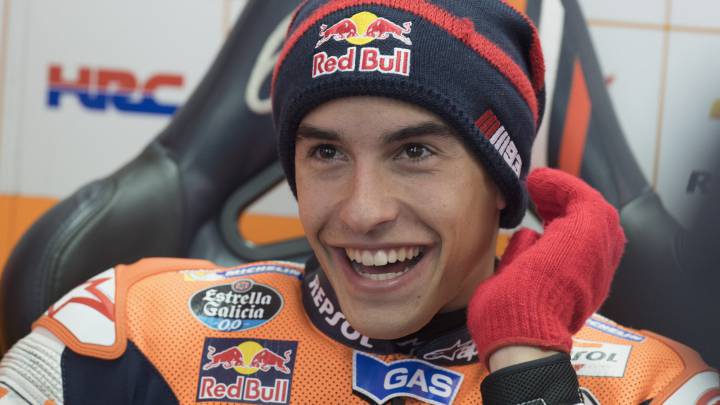 Márquez: "Decidimos no salir a pista, era un riesgo innecesario".