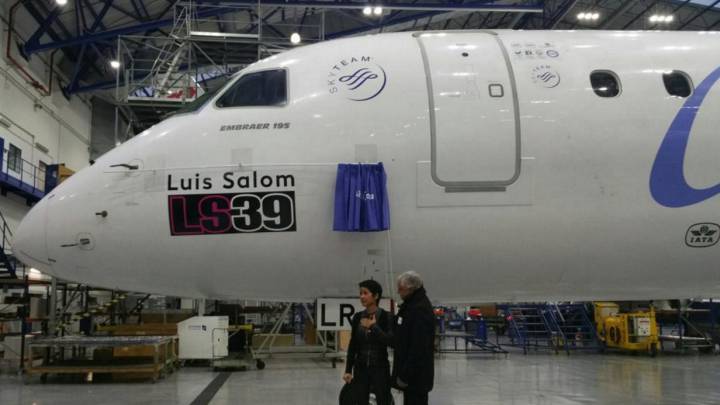 Air Europa homenajea a Luis Salom y bautiza un avión: 'LS39'
