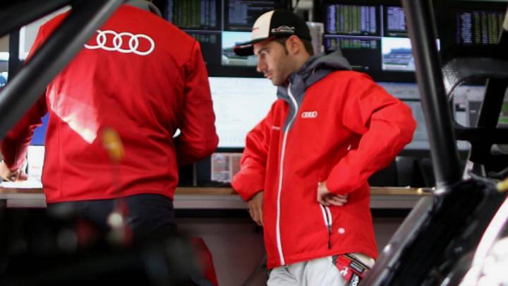 Miguel Molina con los colores de Audi durante su estancia en el DTM.