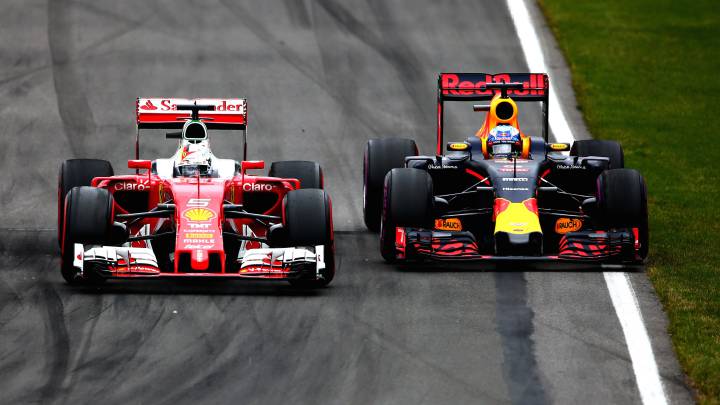 Vettel y Ricciardo.