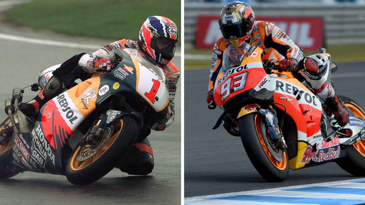 Mick Doohan y Marc Márquez, el primer y último campeón del Repsol Honda.