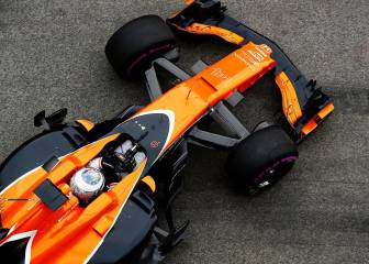 El McLaren de Alonso, a la mínima potencia, aún no rompe