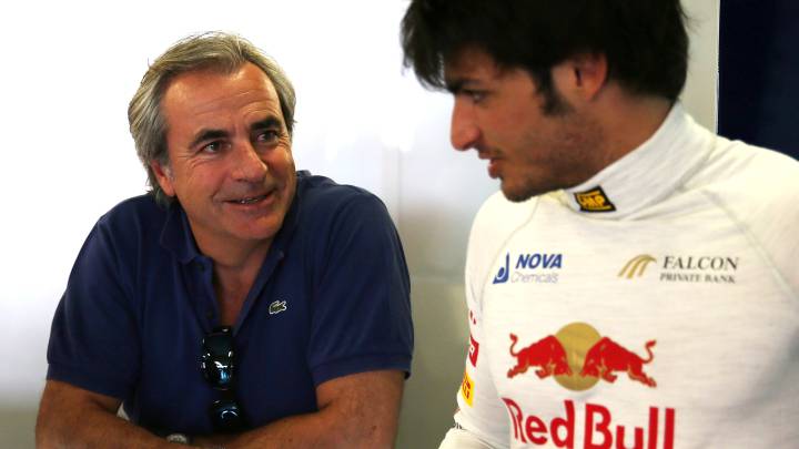 Carlos Sainz y su hijo, en una imagen de archivo.