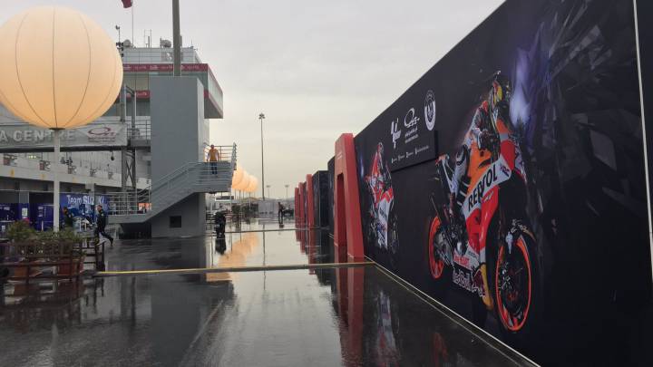 Peligra la calificación del Gran Premio de Qatar por la lluvia