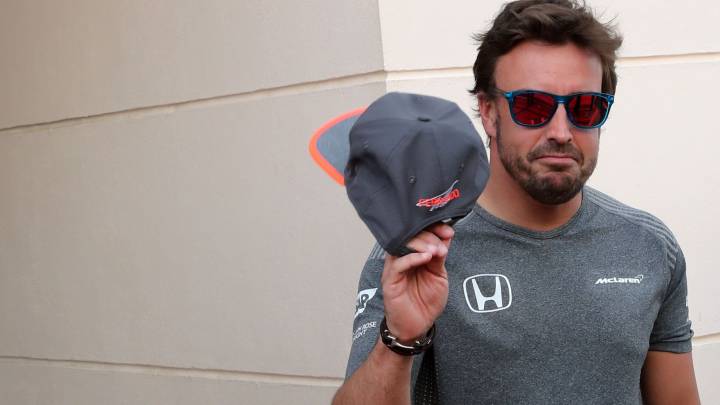 Fernando Alonso, piloto de McLaren, en Bahréin.
