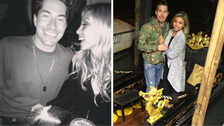 Nicky Hayden con su prometida Jacqueline Marin.