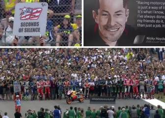 69 segundos de silencio por Nicky Hayden en Mugello