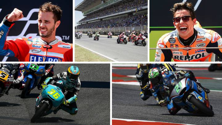 Dovizioso, la salida del GP de Cataluña, Márquez, Mir y Morbidelli.