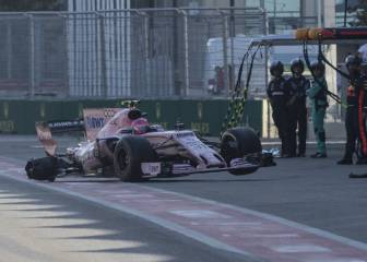 Pérez y Ocon enfadan a Force India por golpe