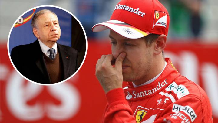 Jean Todt y Sebastian Vettel.