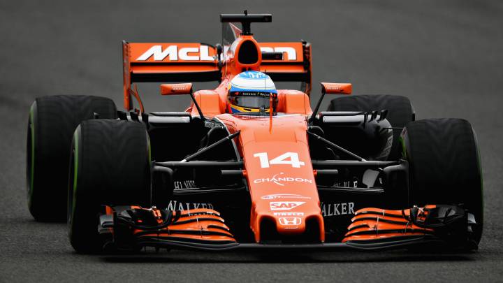 Fernando Alonso, en Silverstone.