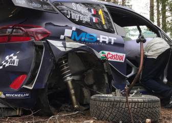 Accidente de Ogier: abandona y su liderato se tambalea