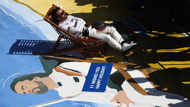 Fernando Alonso, en Hungría.