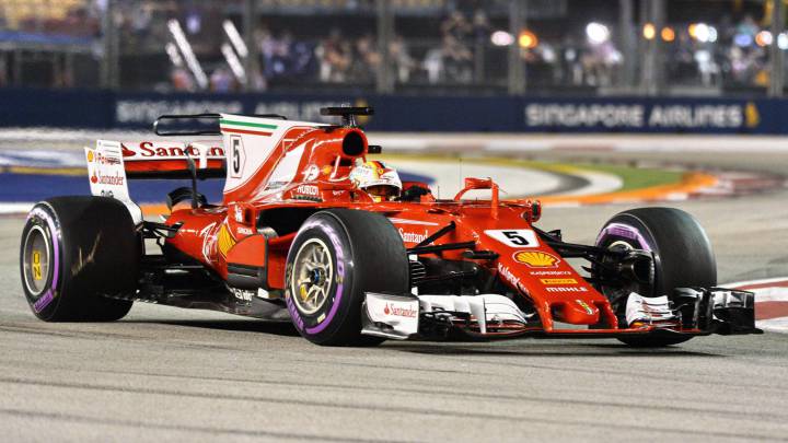 Pole para Vettel con Mercedes lejos y Alonso, octavo