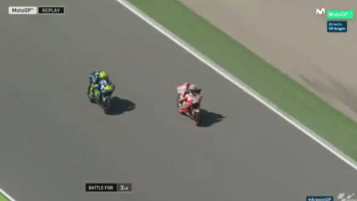 Pedrosa, contra Rossi por el cerrojazo: "No ha estado bien"