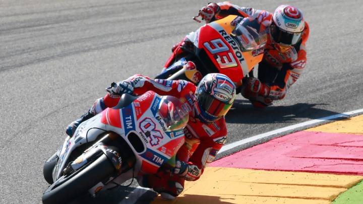 Dovizioso no se rinde pese a los números de Marc