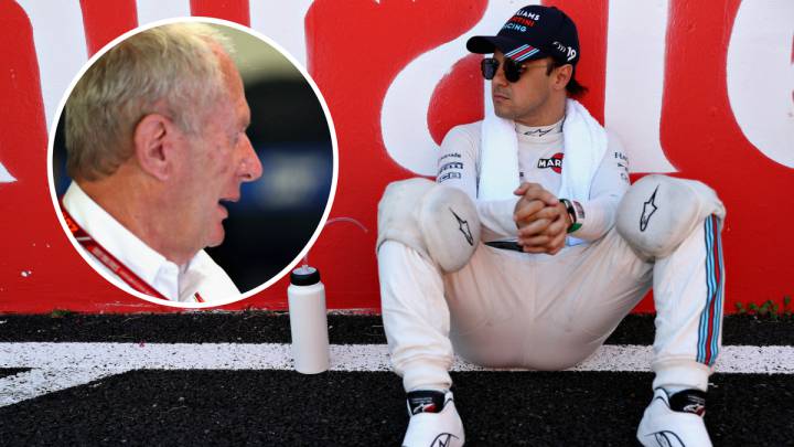 Helmut Marko y Felipe Massa en Suzuka.