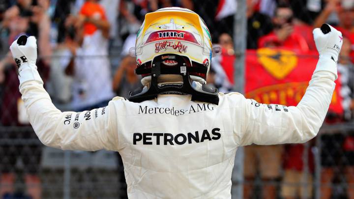 Lewis Hamilton tras conseguir la pole en Austin.