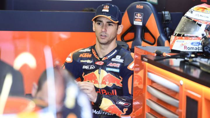 Ricky Cardús en Le Mans en la última cita que corrió en Moto2 con el Red Bull KTM Ajo.